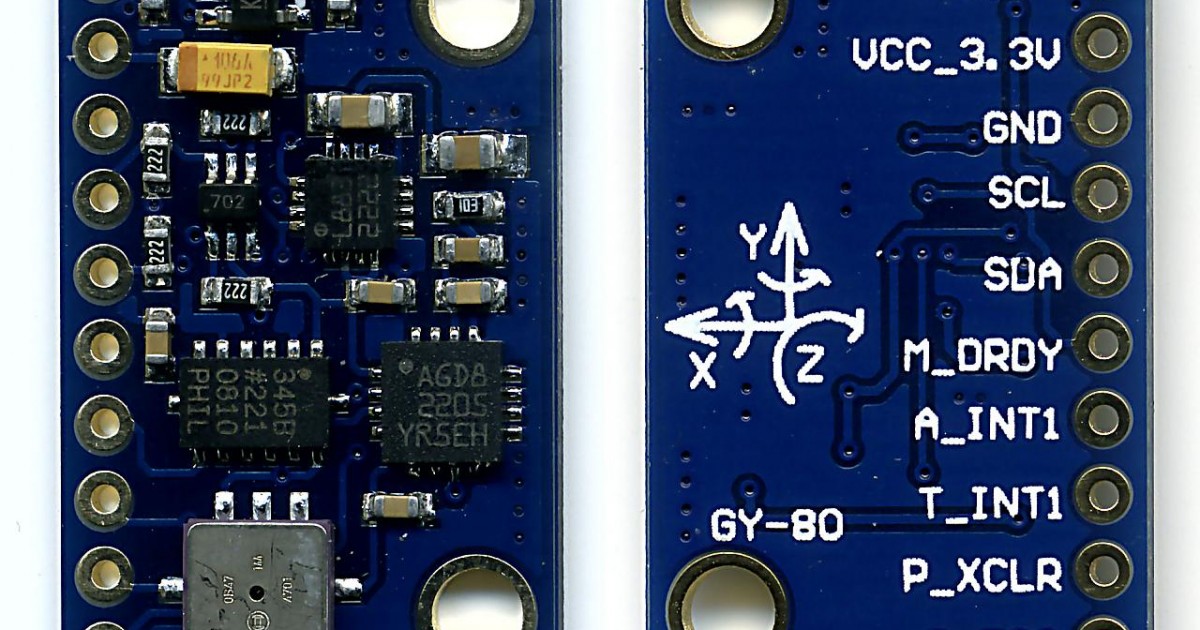 Gy 80 9 Axis Imu Magnetic Acceleration Gyroscope Atmospheric Module