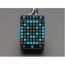 Adafruit Mini 8x8 LED Matrix w/I2C Backpack - Blue